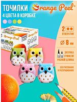Точилка с контейнером 2отв. ORANGE PEEL "Сова" OP 1/9-D12 асс.