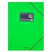 Папка на резинке А4 КЛЕРК "Neon" 241333 зелёная,0,40мм 