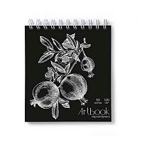 Артбук 166*175мм  30л. SVETOCH спираль "Гранаты" А306 (01936) блок чёрный,120г/м2