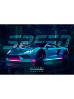 Альбом для рис.24л. Проф-Пресс склейка "Красивое авто" А24-9244 обл.карт.,блок-офс.