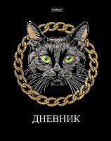 Дневник 1-11кл. ХАТ тв.обл. "Чёрный кот" 33698 лам.софт-тач,3D-фольга