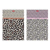 Тетрадь 80л. (клетка) А4 ХАТ спираль "LEO-принт" перфор.,тисн.,асс