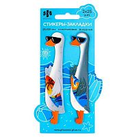 Стикеры-закладки ФЕНИКС "Гуси" 65194 пластик,25*120мм,50шт,фигурн.