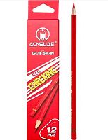 Карандаш разметочный ACMELIAE "Красный" CPR-06 трёхгр.корп.