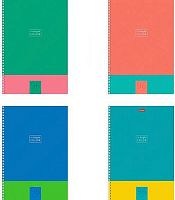 Тетрадь 96л. (клетка) А4 ХАТ спираль "В ярком цвете" тисн.