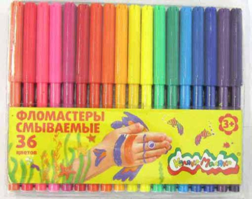 Фломастеры 36цв. Каляка-Маляка ФКМ36 блист. смываемые