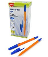 Ручка шар. INTELLIGENT CY-11 синяя,0,5мм,шестигр.оранж.корп. (аналог Корвина)