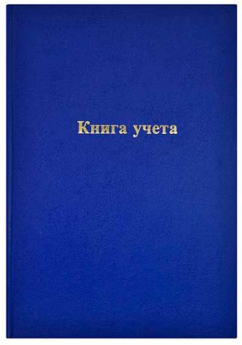 Книга учета А4  96л. Inформат (линейка) KYA4-BV96K/LIN синий,б/в,фольга