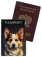 Обложка д/паспорта Миленд "Корги" ОП-1302 ПВХ