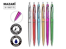 Ручка авт. шар. MAZARI "Erstan" M-15607-70 синяя,пулевидн.,0,7мм,корп.пластик.,асс.