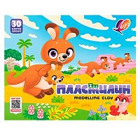 Пластилин 30цв.,450гр. ЛУЧ "Zoo" 31С 2064-08