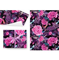 Бумага упак. 100*70см Микрос "Розовые пионы" Ч44709 (1лист в рулоне) глянц.,80гр/м2