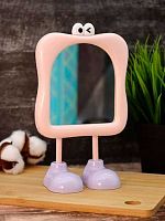 Зеркало настол. АЛЕФ GIRLY "Funny legs" 157P-352-13 розовый