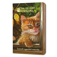 Блокнот А5  32л. КОНТЭНТ "Там, где живёт любовь.Кот в окне" 978-5-00241-359-1 клетка,софт-тач