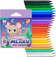 Мелки восковые 24цв. ЛУЧ "Zoo" 12С 866-08 шестигр.,8*90