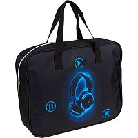 Сумка-планшет А4 deVENTE "Headphones" 8056509 текстил.,с расш.8см,удлин.ручки 28см