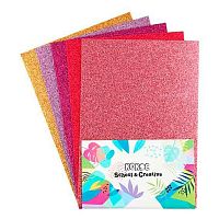 Фоамиран  5л. 5цв. 21*30см КОКОС 212851 с блёстками 1мм