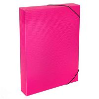 Короб архивный А4  50мм Expert Complete "Prisma neon" ЕС240441013 розов.,3Dэф.,пласт.,рез.,700мкм