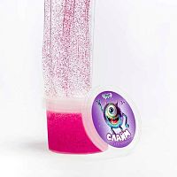 Лизун Слайм "Стекло" с розовыми блёстками 90гр 00-00512557