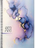 Тетрадь 80л. (клетка) А4 Проф-Пресс Profit спираль "Абстрактный мрамор" 80-8967 цв.мел.обл.