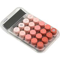 Калькулятор наст. 10разр. deVENTE DD-1 4031401 прозрачный,пудровый деграде,125*150*18мм