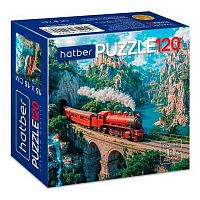 Пазлы  120 ХАТ А5 Premium "Красный паровоз" 35436
