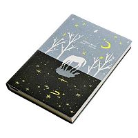 Ежедневник 2026г. А5 160л. INFOLIO кож.зам. "Nightfall" I1763/horse мягк.обл.,полускр.спир.,на кноп.