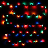 Гирлянда д/дома "Mini" 183-493 мультицвет,5м,100л.,8реж,IP-20,зелёный.провод