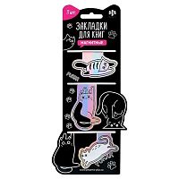 Закладки магнитные ФЕНИКС "Коты" (3шт) 72031 голограф.бум.,ферроагл.полимер