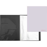 Папка с вкладышами/ 20 deVENTE А4 "Esthetics" 3101528 лаванд.-пепельн.,"soft-touch",700мкм,вкл.30мкм