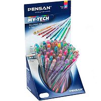 Ручка шар. PENSAN "My-Tech. Mix Colored" 2240/S60R цвет чернил ассорти,0,7мм