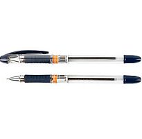 Ручка масл. шар. Darvish DV-404 синяя,0,5мм,прозр.корп.,резин.держ.