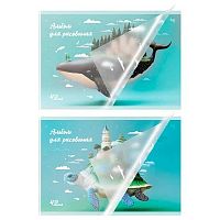 Альбом для рис.40л. BG "Где спят океаны" 06077 пластик.обл.,асс.