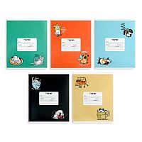 Тетрадь 18л. (клетка) ФЕНИКС "Смешные питомцы" 70909 выб.уф-лак,мел.карт.,асс.