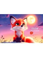 Альбом для рис.24л. Проф-Пресс "Луна и лисёнок" 24-7572 на скобе,карт.обл.,бл.-офс.100г/м2,асс.