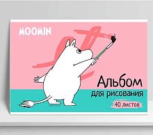 Альбом для рис.40л. КанцБиз "Moomin" MOM17 на скобе,твин уф-лак конгрев