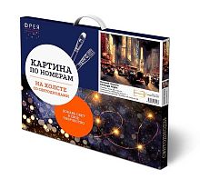 УЦЕНКА Набор д/раскрашивания по номерам со светодиодами ФРЕЯ "Ночной Чикаго" PNB/PLDD-247, 50*40см