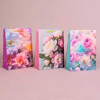 Пакет подар. Микрос 22*31см Женский Ч56119 лам.матовый микс