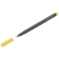 Ручка капиляр. Faber-Castell 151607 Grip Finepen 0,4мм, желтая,трехгран.