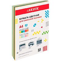 Бумага А4 д/офисной техники deVENTE 100л. 5цв. интенсив+5цв.пастель 2072201, 80г/м2