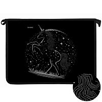 Папка д/тетрадей А4 ОНИКС ПТ-8-12 "Серебряный единорог" (87842) на молн.