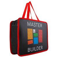 Папка пластик,с ручками А4+ КОКОС "Master builder" 250944 на молн.,0,48мм