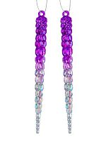 Подвесное украшение НГ ФЕНИКС "Сосульки" 92931 (набор 2шт) полистирол,1,5*1*14,7см