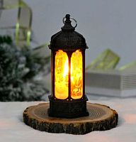 Сувенир с подсветкой НГ "Лампа - Зимняя симфония" 700-0628 чёрный,5*6*13см