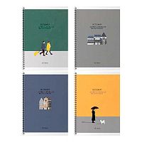 Тетрадь-словарь д/записи иностр.слов 48л. BG спираль "Location" 12594