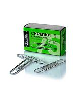 Скрепки 75мм  40шт. ГЛОБУС Г75-40Ц метал.,гофриров.,оцинкован.,к/к