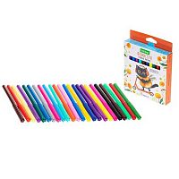 Фломастеры 24цв. ХАТ "ЖЖ-МЯУ" FP_093496 ECO,к/к европодвес