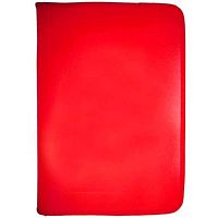 Папка д/тетрадей А4 ОНИКС ПТ-111 "Красная" (2644) пластик.,цветная на молнии,тонир.