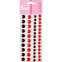 Стразы декор. самокл. deVENTE 8002549 красные,гранатовые,акрил.,6,8мм,48шт