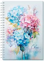 Записная книжка А5  60л. АППЛИКА спираль "Нежный букет" С9855-02 тв.обл.